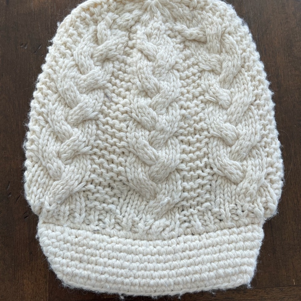 Cozy Cream Knit Beanie